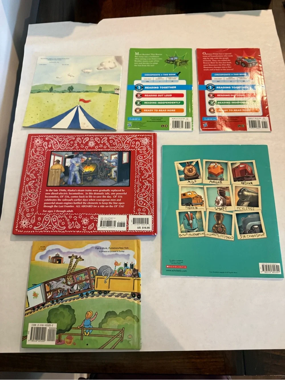 Children's Book Lot - Trains, Rescue Bots and Firefighters - 9  Books